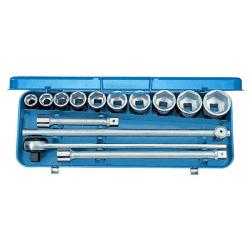 Steeksleutelset - aandrijving 3/4″  - 14-delig - 6-kant UD-profiel - 22 tot 50 mm