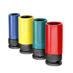 Prise d'impact 1/2 « - 6 hexagonal - longue - avec manchon de protection - SW 27,0 à 32,3 mm