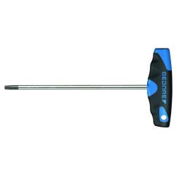 Schroevendraaier met 2-componenten T-handgreep - voor TORX®-binnenschroeven - afdrijfkoppel TORX (binnen) T50 - schroefmaat M10 - Sleutelwijdte TORX 8,83 mm - Lengte 238 mm - Lengte (L2) 200 mm