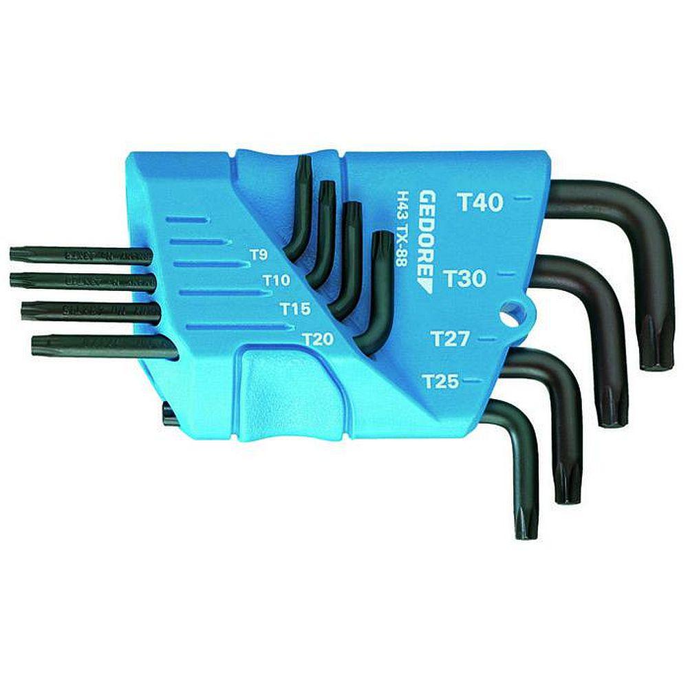 Clé de serrage fixé dans le support - de 8 à 9-pièces - pour vis TORX® femelles
