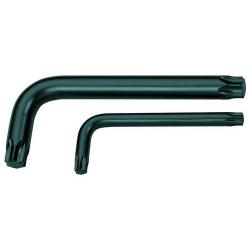 Vinkel skruetrækker - for interne TORX® skruer - Tip størrelse T8 - Bolt M2,5 - nøglevidde 2,31 mm - længde (L1) 48 mm - længde (L2) 16 mm
