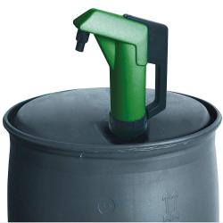 Håndpumpe for oljer / diesel - 0,3 l / slag - 2 tommers tilkobling - 1,4 kg - justerbart sugerør