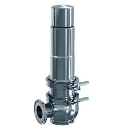 Válvula de seguridad - Serie 4020 Higiénica - acero inoxidable - elevación neumática - junta FKM - DN 25 - varias versiones