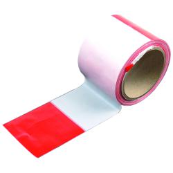 Afzetlint - 80 mm x 100 mm - rood, wit geblokkeerd