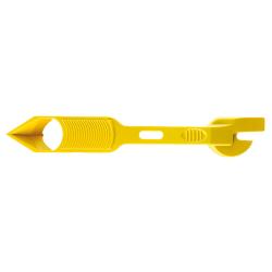 Silikonfjerner - plast - lengde 212 mm - gul
