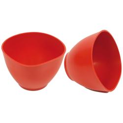 Gipsanrührbecher "SUPER-FLEX" - konische Form - Gummi - Durchmesser 130 mm - Rot
