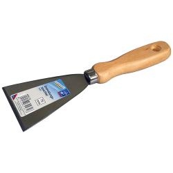 Rustfjerning sparkel - stålplate - trehåndtak - bredde 70 mm - lengde 83 til 120 mm