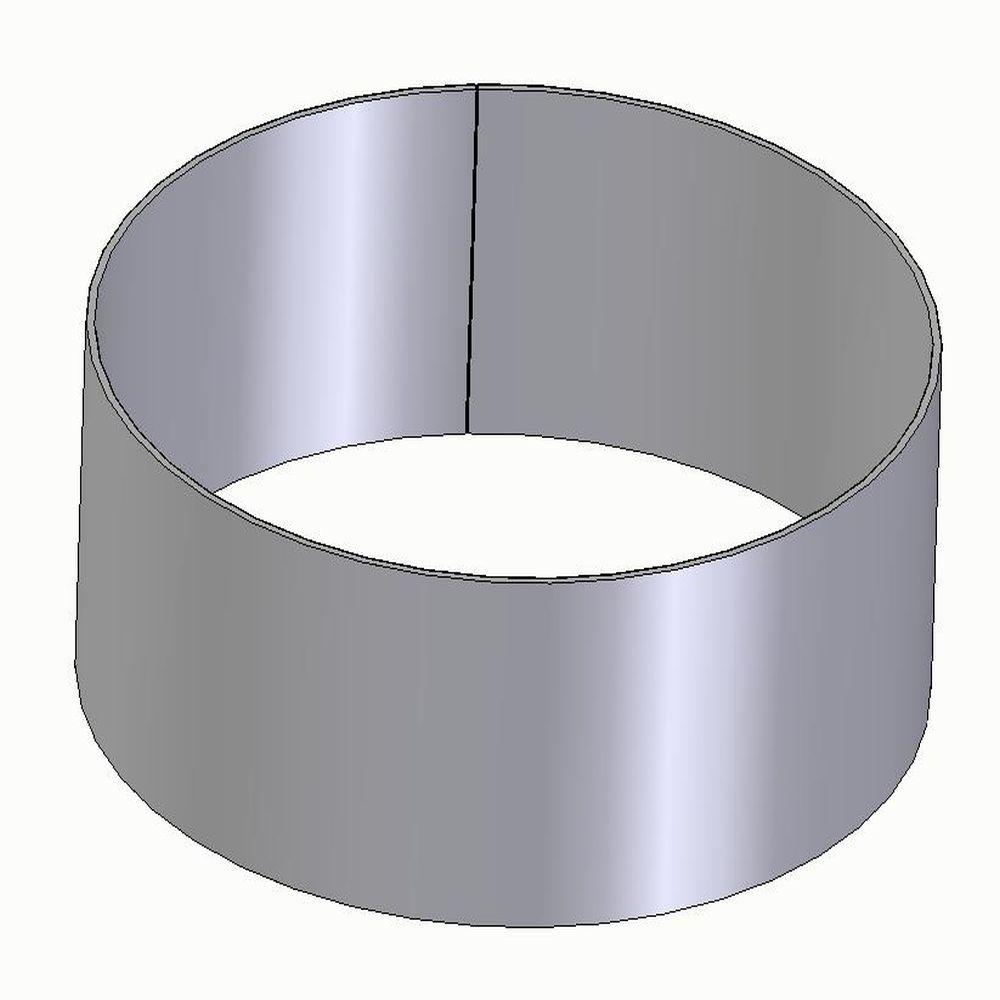 FX2 slangaansluitring - staal - Ø 75 tot 125 mm