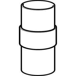 Svingfeste - plast - svart - &Oslash; 38 mm