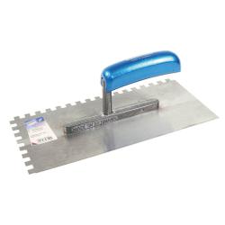 Serratert glattet sparkel - 10 x 10 - bredde 130 mm - lengde 280 mm - herdet stål