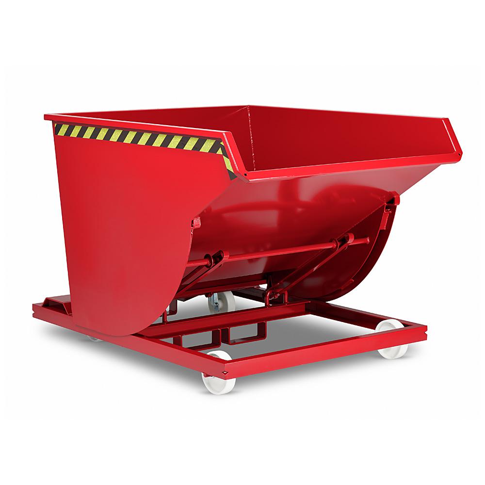 Hakkurin tyyppi RSK-S 75 - sisältö 750 dm³ - mitat 1200 x 1640 x 1060 mm - kantokyky 1350 kg - eri versiot