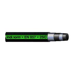 Flettet slange 2SC - gummi - DN 6 til 25 - maks. Udvendige Ø 14,2 til 36,6 mm - PN 165 til 400 - pris pr. Rulle