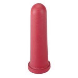 Tetina para terneros Super - con perforación en cruz - longitud de 100 a 125 mm - roja