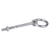 Anillo de barra con tornillo roscado - Metal galvanizado - Espesor del anillo de 10 a 12 mm - Longitud de 80 a 120 mm - PU 2 piezas - Precio por PU