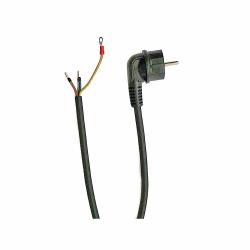 Aansluitkabel - 3 m x 1,5 - voor RiRo ribbenbuisverwarming - voor 230 V - met haakse stekker - prijs per stuk