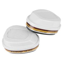 AirGuard Pro - Kombifilter A1E1P3 RD - Bajo-Verschluss für Halbmaske - braun/gelb/grün/weiß - VE 25 Paar