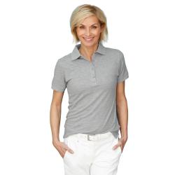 Polo da donna Rhea - taglie dalla XS alla 3 XL - grigio melange - taglio aderente alla figura