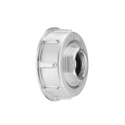 GEKA® plus IBC-adapter – 2-delt – aluminium – S60x6 til IG G3/4 – kort