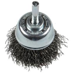 Koppbørste BTS 600 W - stål og rustfritt stål - Ø 50 mm - skaft Ø 6 mm - 20 stk - pris pr VE
