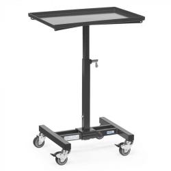 Support de matériel - hauteur réglable - 4 roulettes pivotantes - charge max. 150 kg - plateau 605 x 405 mm