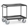 Tischwagen - mit Rand - 2 Lenk- und 2 Bockrollen - Tragkraft 400 kg - Ladefläche 850x500 oder 1000x700 mm