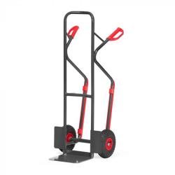 Stapelkarre - mit Luftreifen und Gleitkufen - Tragkraft 300 kg - Schaufelmaß 320 x 250 mm