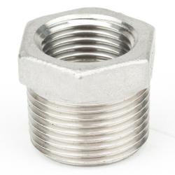 Nypel redukcyjny IG-AG - stal nierdzewna - 1/4" do 1/2" IG - 3/8" do 3/4" AG - maks. 500 bar - cena za sztukę
