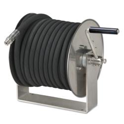 Slanghaspel STKi2 Mini - roestvrij staal - DN 10 of 12 mm (3/8" of 1/2") - 200 of 300 bar - zonder slang