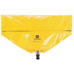 PIG® Déviateur de fuites - pour tuyaux horizontaux - PVC/PE - jaune - 76 x 47 cm - avec robinetterie de vidange - Prix par pièce