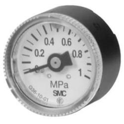 SMC Manometri G(A)36 - vakiok&auml;ytt&ouml;&ouml;n - ulkohalkaisija 37 mm - liit&auml;nt&auml; R 1/8" - painealue 0,2 - 1,5 MPa - hinta kappaleelta