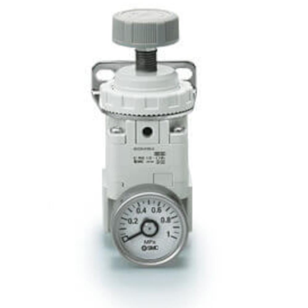 SMC Druckregler IR1200/2200-A - Einstelldruck 0,2 bis 8 bar - Anschluss G 1/8" oder 1/4" - Max. 1900 l/min