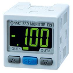 Indicador digital de valores de medici&oacute;n SMC IZE11 - Pantalla de dos colores (rojo y verde) - Compatible con sensores de &plusmn;0,4 kV y &plusmn;20 kV - Precio por unidad