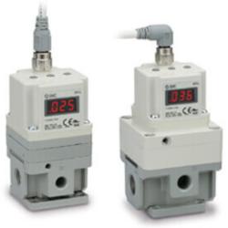 Regolatore elettropneumatico SMC ITV1000 - 24 V CC - max. 9 bar - 200 Nl/min - a controllo di corrente o di tensione