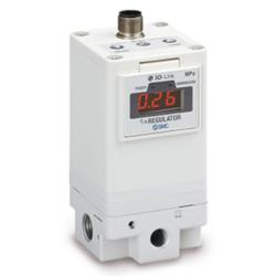 Regolatore elettropneumatico SMC ITV3000 - 24 V CC - max. 9 bar - 4000 Nl/min - a controllo di corrente o di tensione