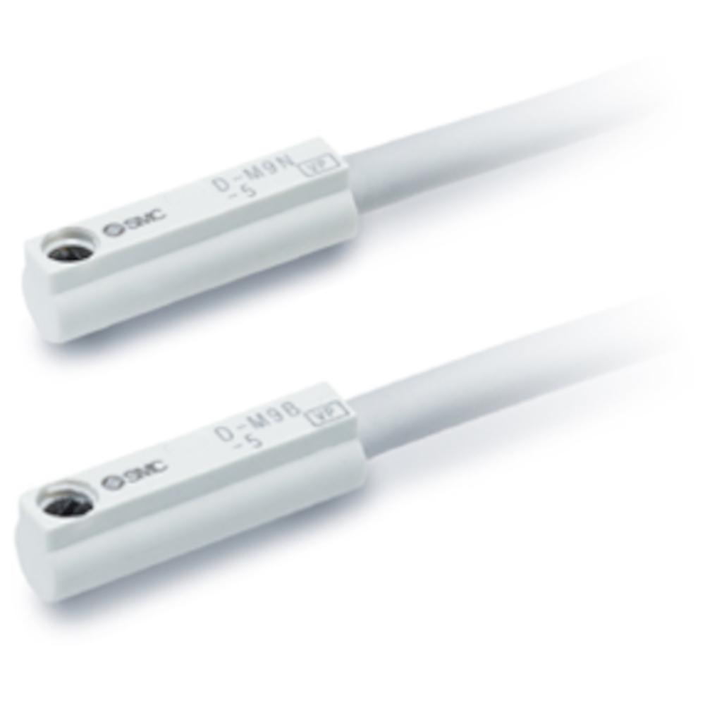 SMC Elektronischer Schalter D-M9-5 - kurze Ausf&uuml;hrung - Direktmontage - Eingegossenes Kabel - axialer Kabelabgang