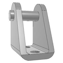 SMC Gegenlager C85C25 - f&uuml;r ISO-Zylinder C85 - f&uuml;r Kolben-&Oslash; 20 und 25 mm - Preis per St&uuml;ck