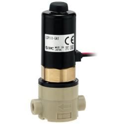 Bomba dosificadora de l&iacute;quidos SMC LSP - de 5 a 200 &mu;L - 12 o 24 VCC - de 4 a 17 W - conexi&oacute;n roscada o con manguera