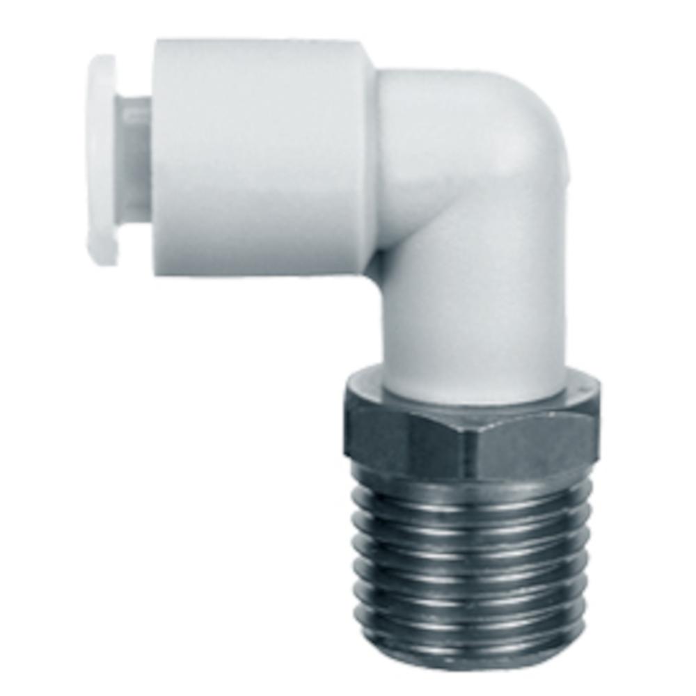 Raccord coud&eacute; &agrave; visser SMC KGL - acier inoxydable/PBT - -1 &agrave; 10 bars - &Oslash; ext&eacute;rieur du tuyau de 4 &agrave; 16 mm - prix &agrave; l'unit&eacute;