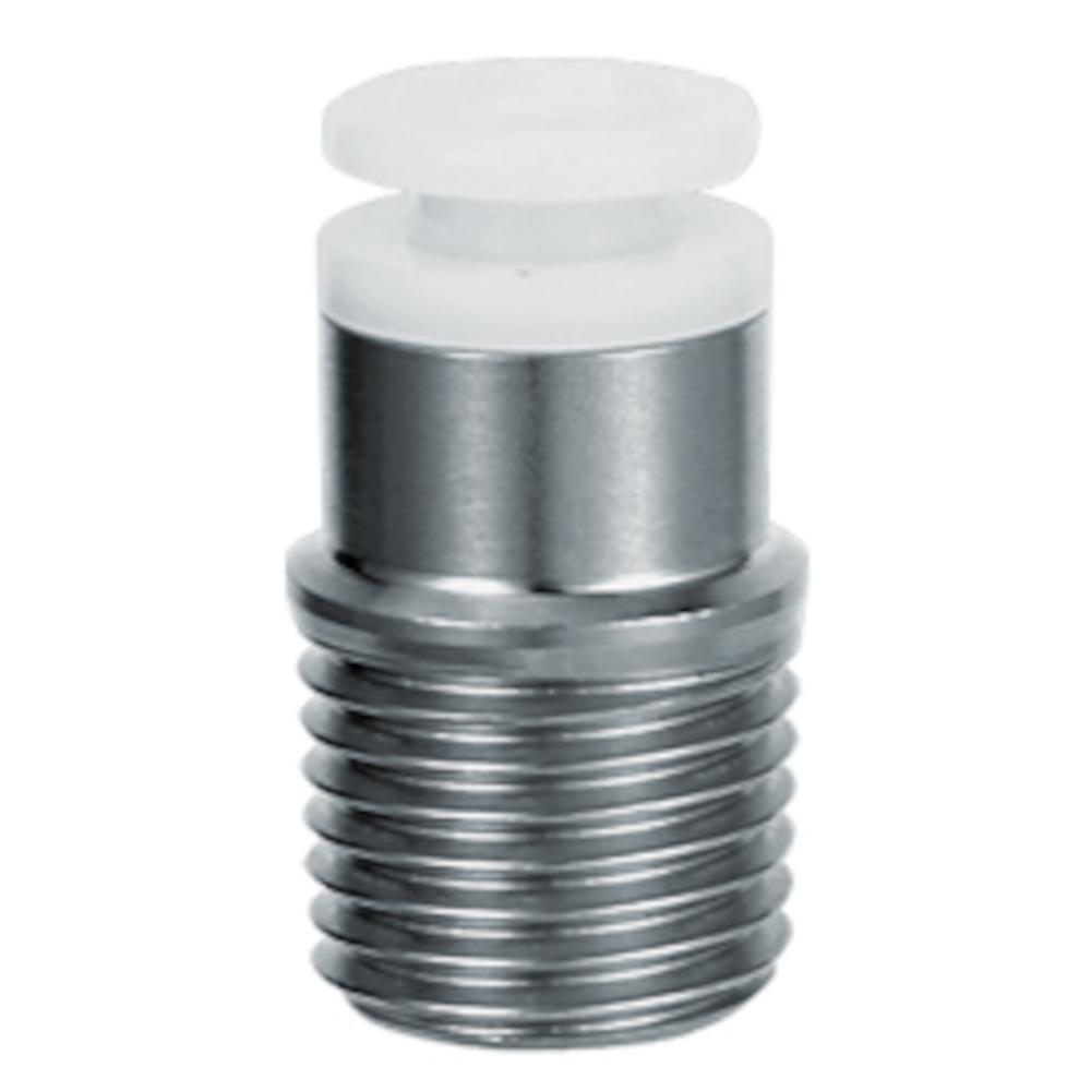 Raccord &agrave; vis droit SMC KGS - avec six pans creux - acier inoxydable - de -1 &agrave; 10 bars - &Oslash; ext&eacute;rieur du tuyau de 4 &agrave; 12 mm - prix &agrave; l'unit&eacute;