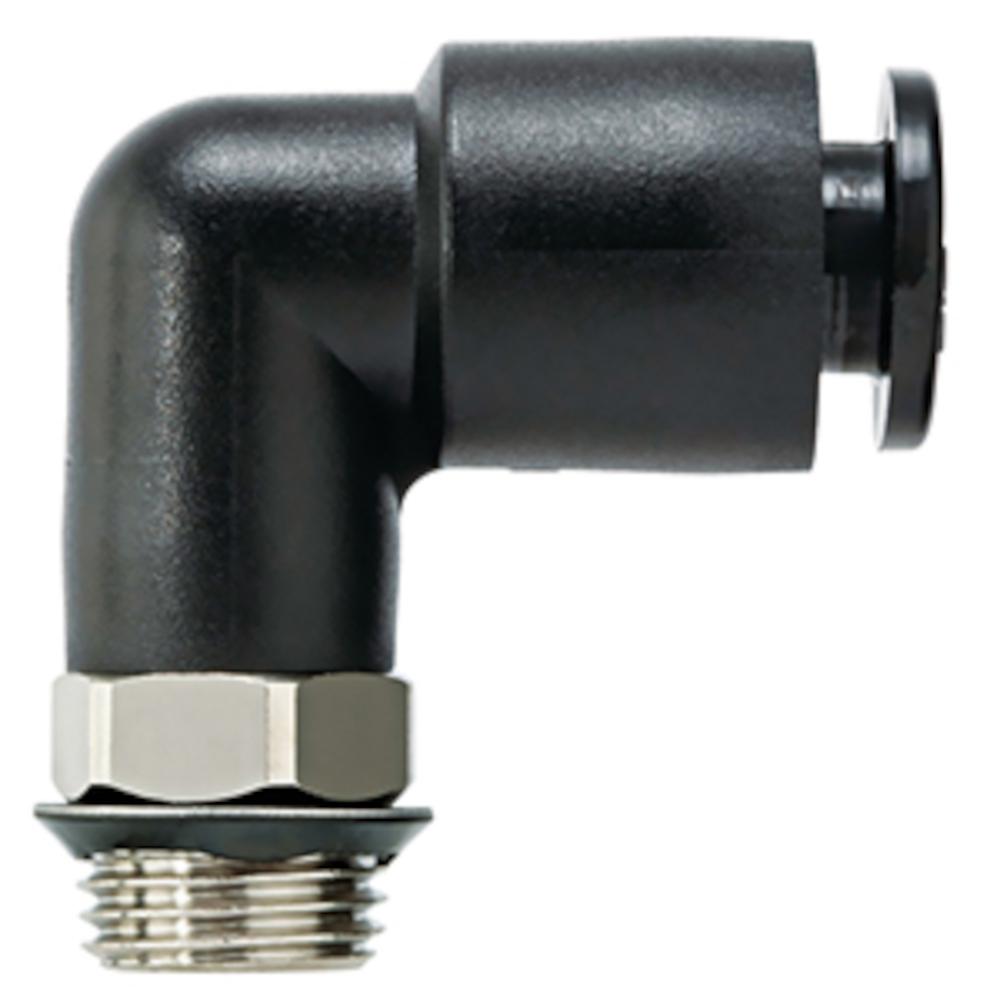 Raccord &agrave; vis coud&eacute; SMC KAL - de -1 &agrave; 10 bars - &Oslash; ext&eacute;rieur du tuyau de 3,2 &agrave; 6 mm - M5 ou M6 - conditionnement de 10 pi&egrave;ces - prix &agrave; l'unit&eacute;