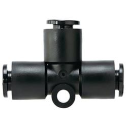 SMC T-shaped connector KAT &ndash; PBT &ndash; 1 to 10 bar &ndash; 3.2 to 12 mm &ndash; Pack of 5 or 10 &ndash; Price per item