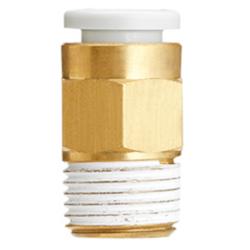 SMC Straight Push-fit Screw Fitting KQ2H &ndash; nickel-plated brass &ndash; with face seal &ndash; hose diameter 3.2 to 16 mm &ndash; up to 10 bar &ndash; pack of 5 or 10 &ndash; price per piece
