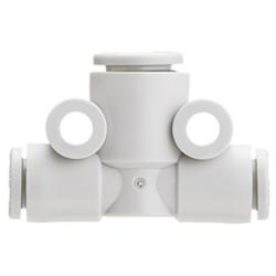 SMC KQ2T T-connector &ndash; with reducer &ndash; PBT &ndash; hose outer diameter 1/8" to 1/2" &ndash; pack of 10 &ndash; price per piece