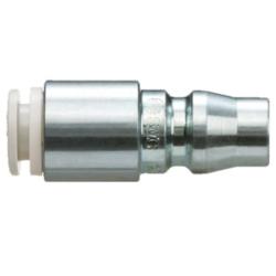 SMC S-Coupler KK130P-H &ndash; Plug with push-fit connection &ndash; Steel &ndash; Hose outer diameter 6 to 12 mm &ndash; Pack of 5 &ndash; Price per piece