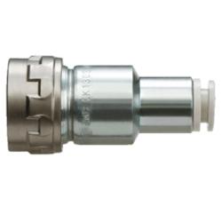 SMC S-Coupler KK130S-H &ndash; Female connector with plug connection &ndash; Steel &ndash; Hose outer diameter 6 to 12 mm &ndash; Pack of 5 &ndash; Price per piece