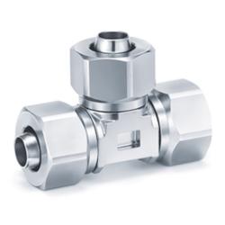 SMC T-clamp coupling KFG2T &ndash; stainless steel &ndash; 1 to 10 bar &ndash; for steam &ndash; hose diameter 4 to 16 mm &ndash; price per piece