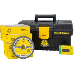 Verktygsl&aring;da A 60 EX - 100 x Kronenflex&reg; kapskivor - f&ouml;r metall, universal - 125 x 1 x 22,23 mm - 1 x slipskiva utan slipskiva - kornstorlek 120