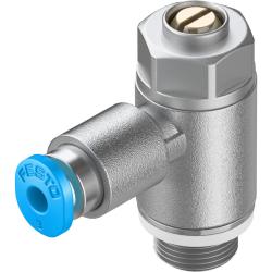 FESTO - Valvola di regolazione con valvola di ritegno GRLZ-QS-D - con tipo di attacco QS - filettatura G 1/8 e M5 - Prezzo per pezzo