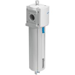 FESTO - Filtro fine MS9-LFM-DA - con indicatore ottico - Finezza di filtraggio 0,01 µm - Scarico della condensa manuale rotante o completamente automatico - Attacco G 1, G 3/4 o modulo batteria - Prezzo per pezzo