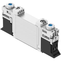FESTO – zawór elektromagnetyczny VUVG-B10A-F – zawór 5/3-drożny – zewnętrzne zasilanie powietrzem sterującym – sprężyna mechaniczna – zawór z płytą przyłączeniową M3, bez płyty przyłączeniowej elektrycznej – cena za sztukę